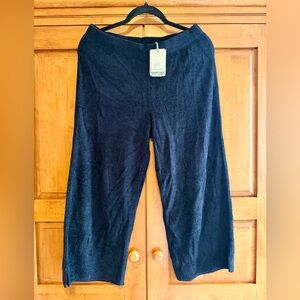 Barefoot Dreams Petite CozyChic Ultra Lite Ribbed Slit Crop Pant MP